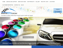 Tablet Screenshot of martinautocolor.com